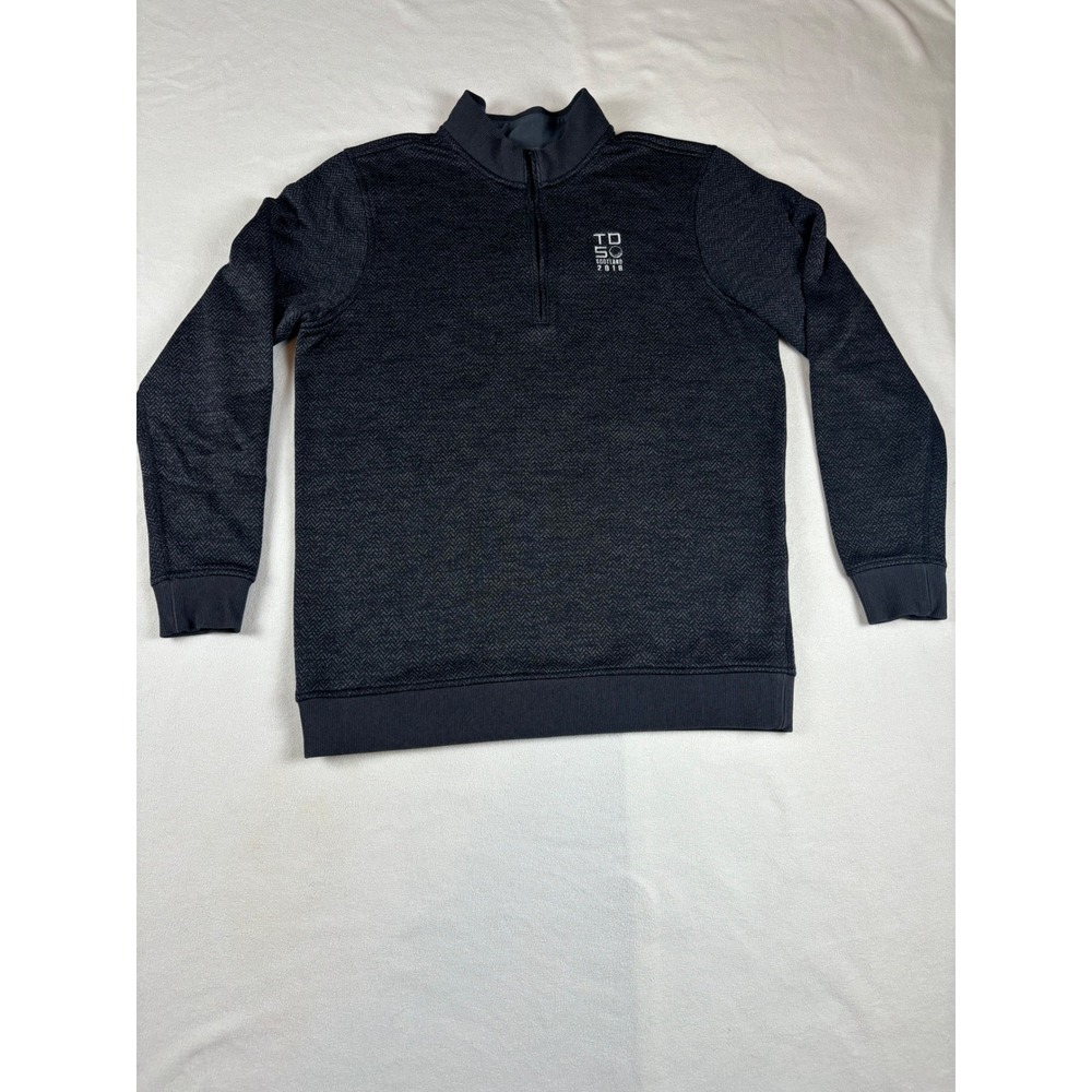 Under Armour Mens TD 50 Scotland 2018‎ Quarter Zip Fleece Pullover Gray Large